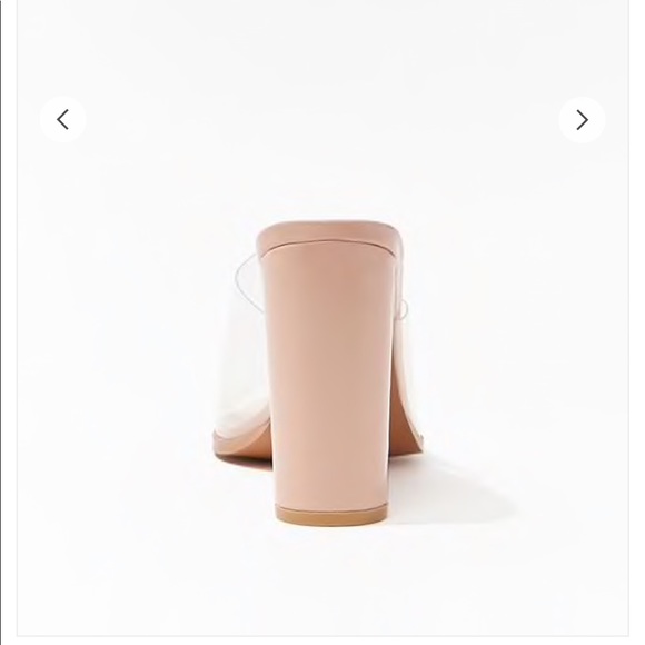 Translucent Open-Toe Block Heels - Picture 3 of 4